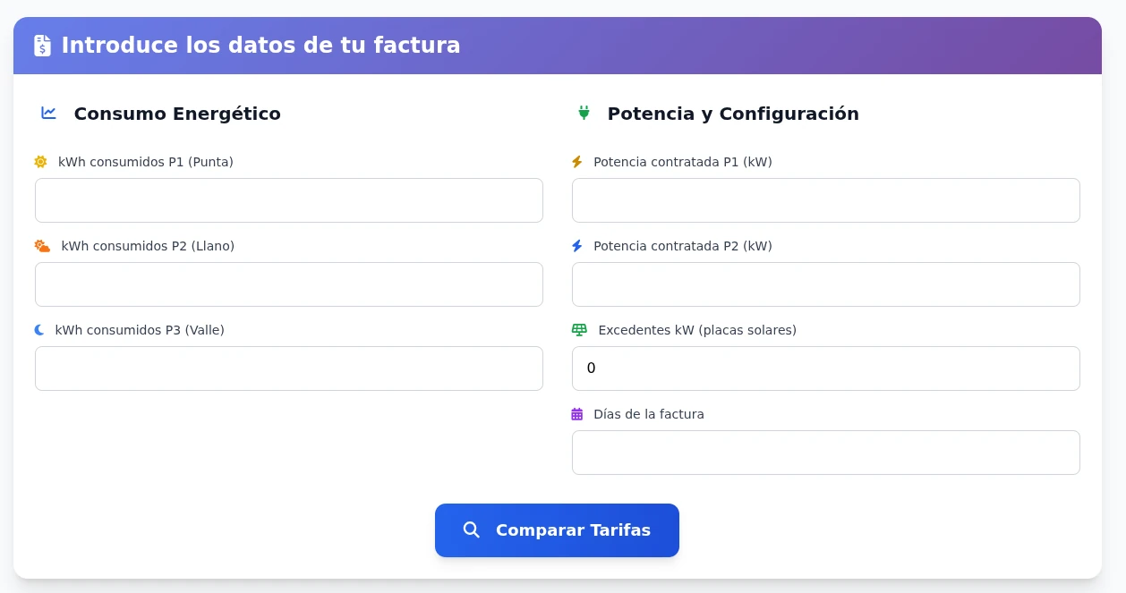 ¿Cómo puedo saber cuál es la compañía de luz más barata para mi consumo?