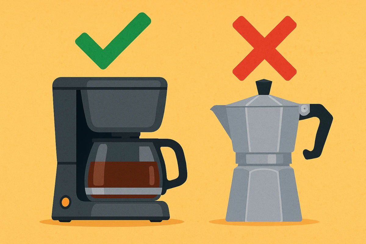 Cafetera eléctrica o italiana: ¿Cuál de las dos es más eficiente en tu factura de la luz?