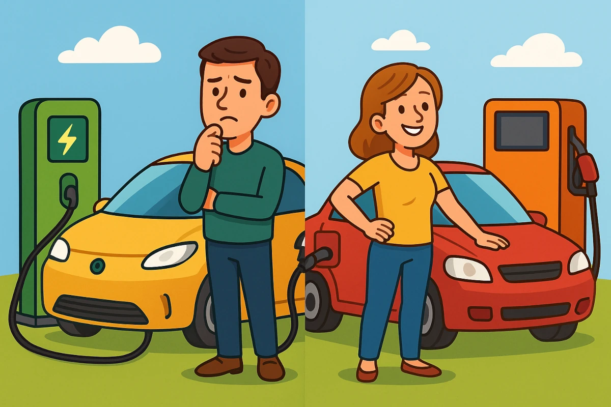 El coche eléctrico sin placas solares: ¿Es más caro o más barato que uno de combustible fósil?