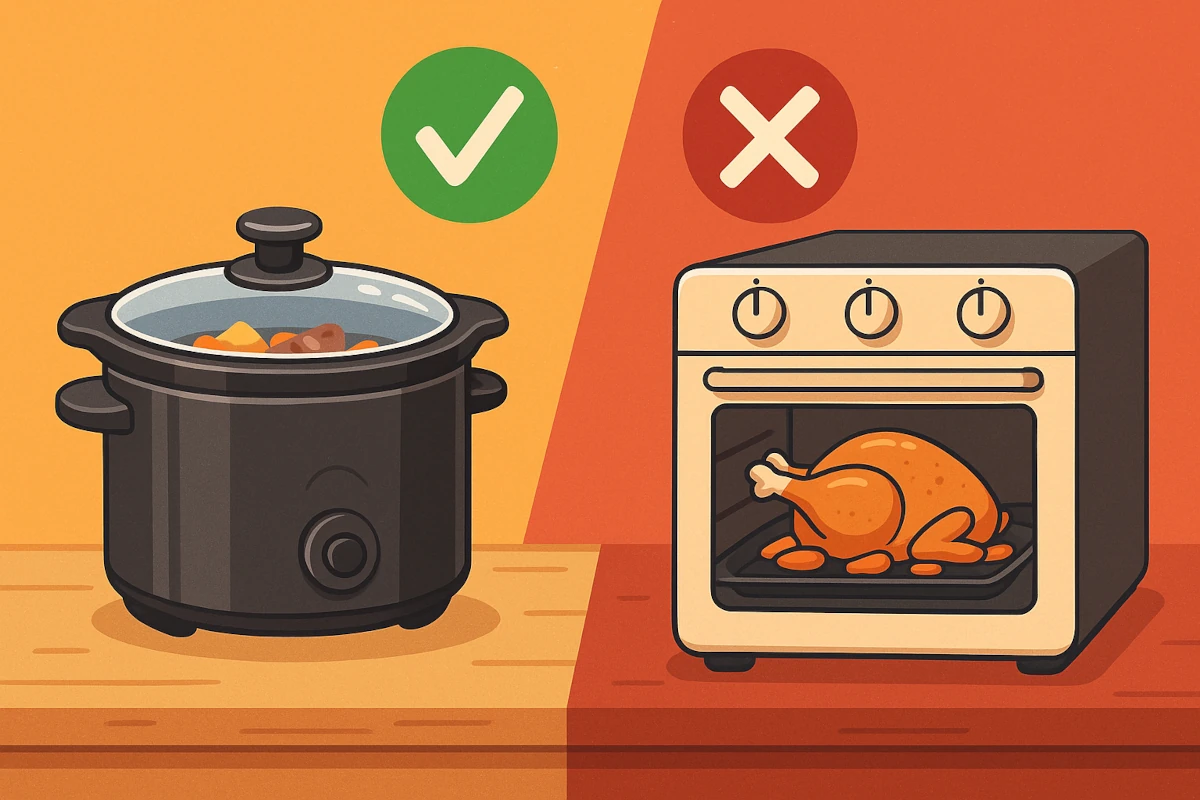 Crockpot vs horno tradicional: Descubre el verdadero vampiro de consumo eléctrico en tu hogar