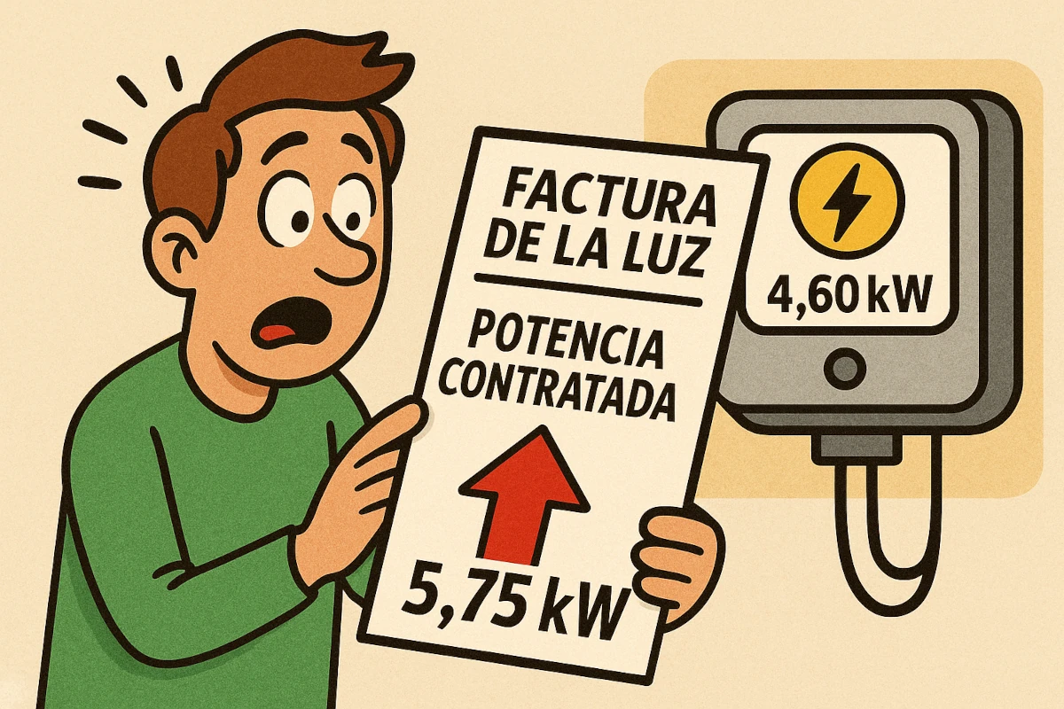 La potencia contratada: El error más común en España que dispara el fijo mensual sin darte cuenta. ¿Tú también lo cometes?