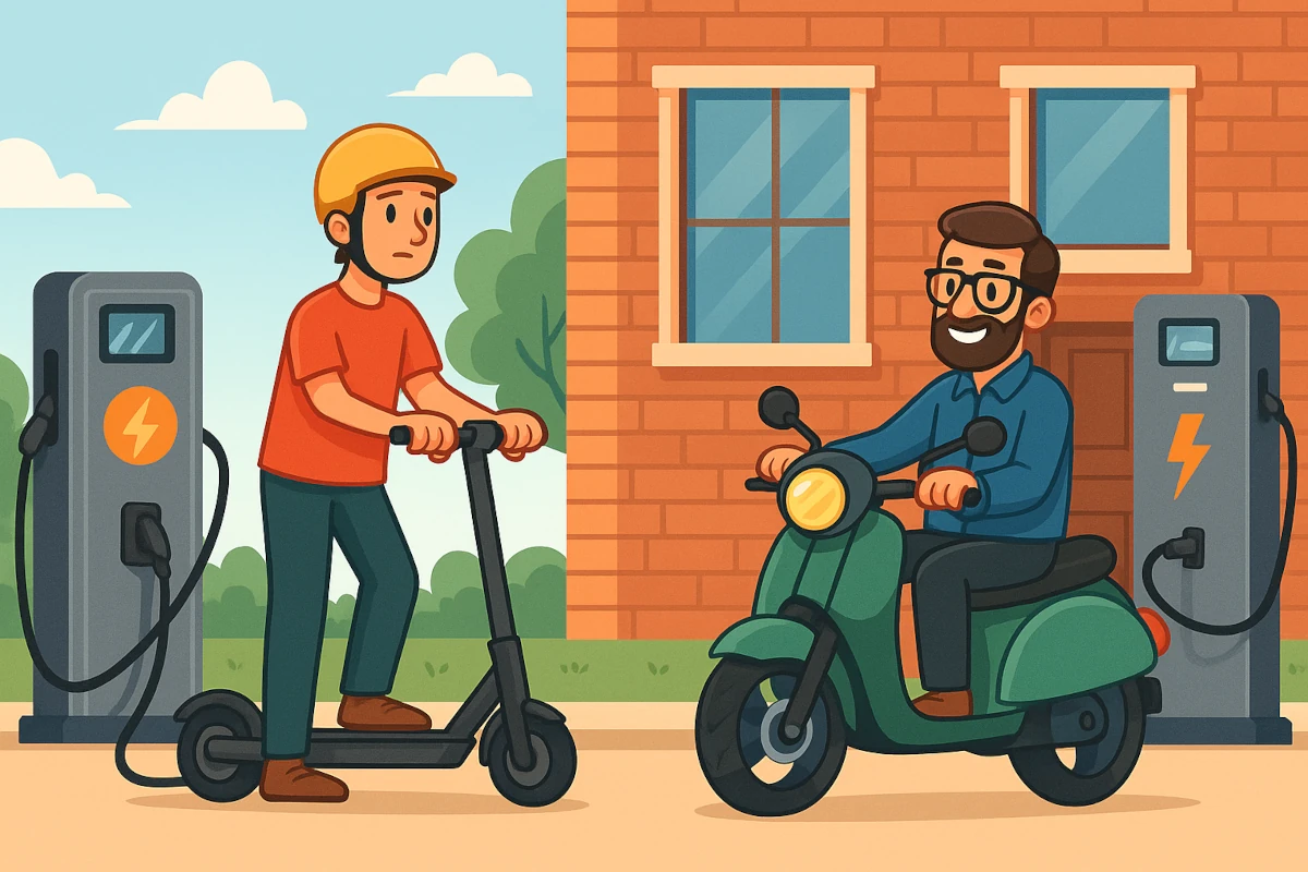 Moto eléctrica vs. patinete eléctrico: Rentabilidad, costes de recarga y consejos para ahorrar