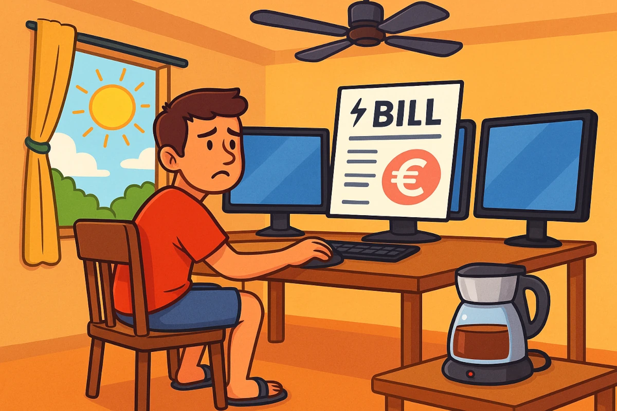 Teletrabajo en verano: El impacto del segundo o tercer monitor en tu factura de la luz