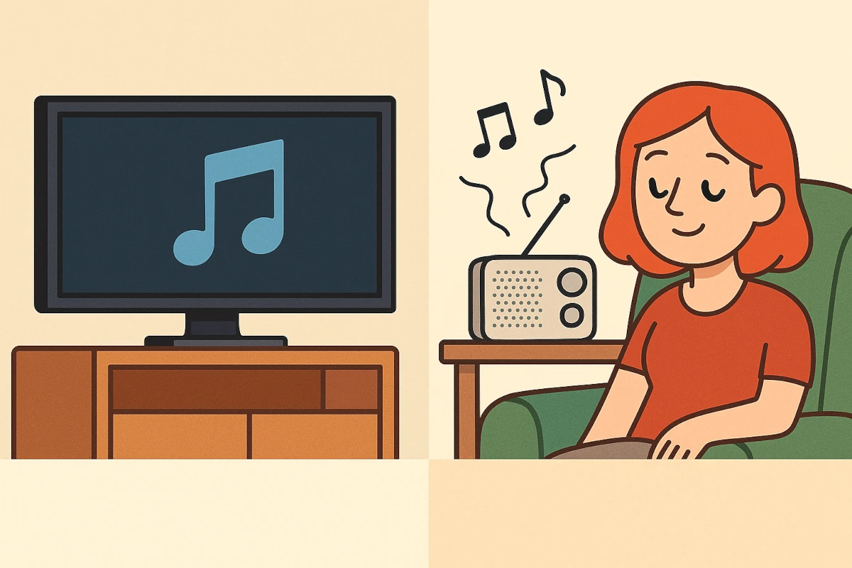 Dejarse la tele encendida para "hacer ruido": ¿Sale más a cuenta una radio?