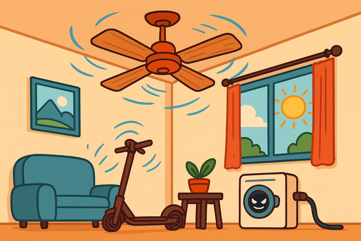 El ventilador de techo: La solución eficiente para los días cálidos de verano